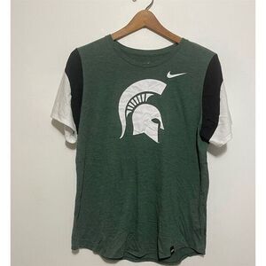 Nike Women's Michigan State Spartans Green Dri-Fit T-Shirt XL